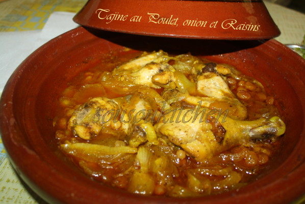 Tajine poulet oignons et raisins de Hamid pic (4)